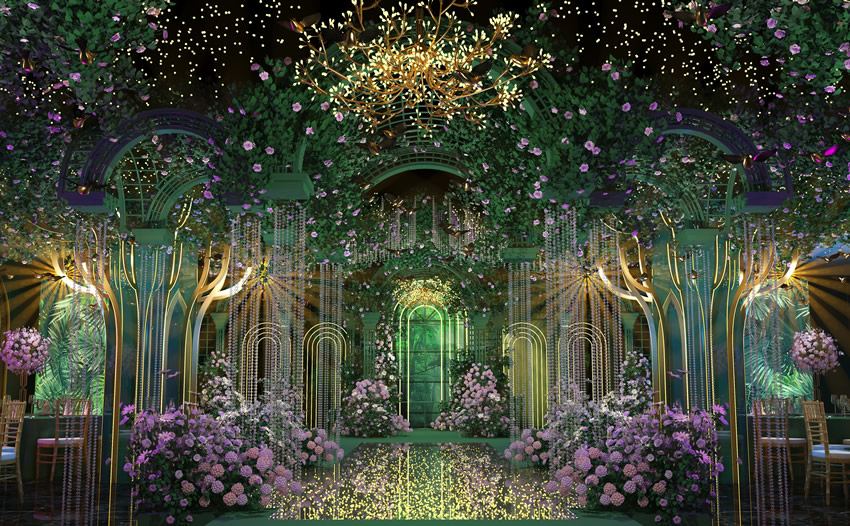 凤县奇妙森林婚礼堂效果展示