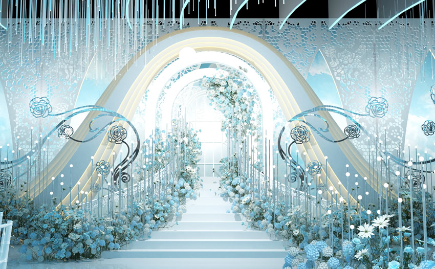 凤县釡香烙馍村水晶厅效果展示